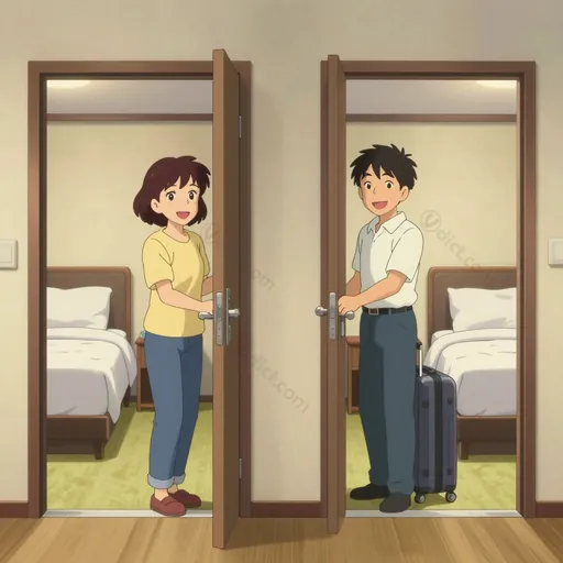 adjoining room