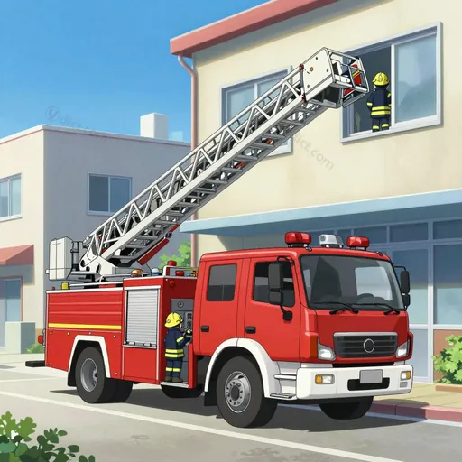 aerial ladder truck