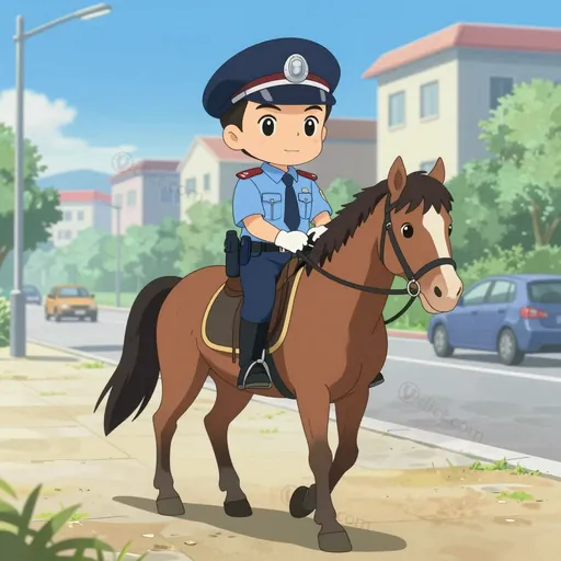 ahorseback