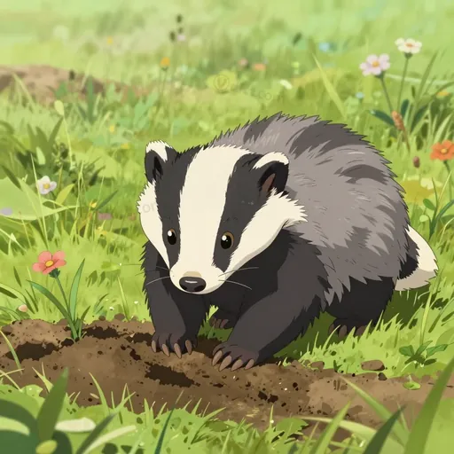 american badger