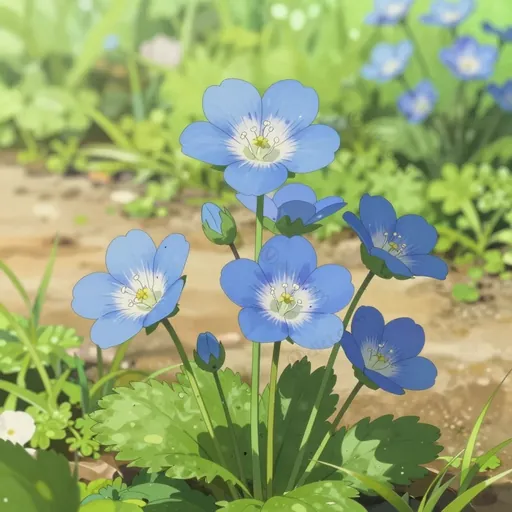 baby blue-eyes