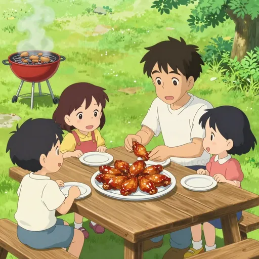 barbecued wing