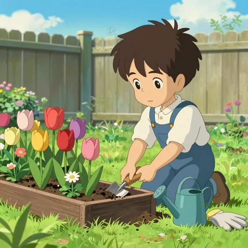 bed of flowers