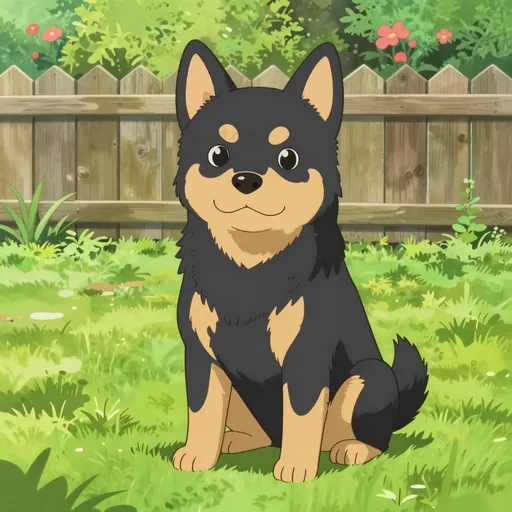 black-and-tan terrier