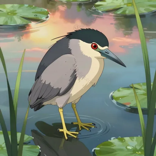 black-crowned night heron