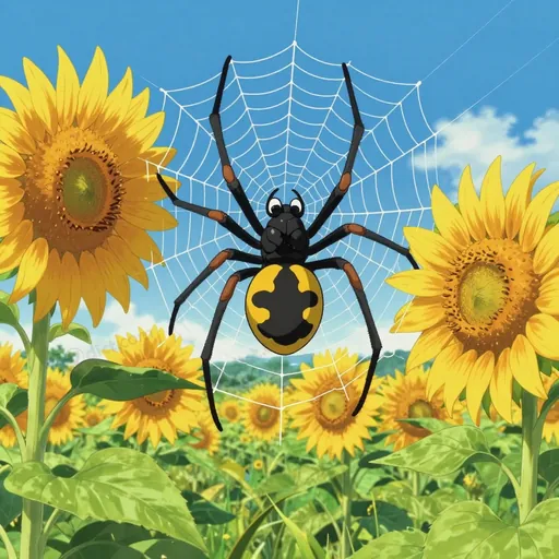 black and gold garden spider