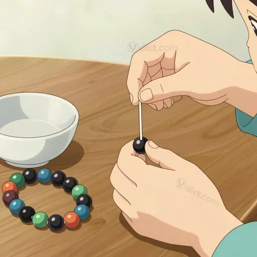 black bead