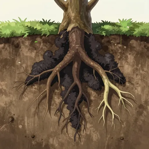 black root rot fungus