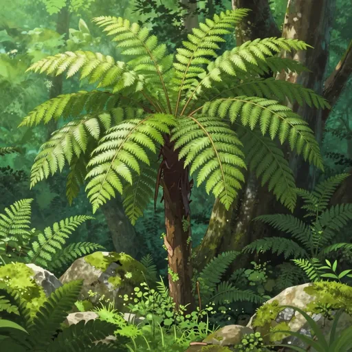 black tree fern