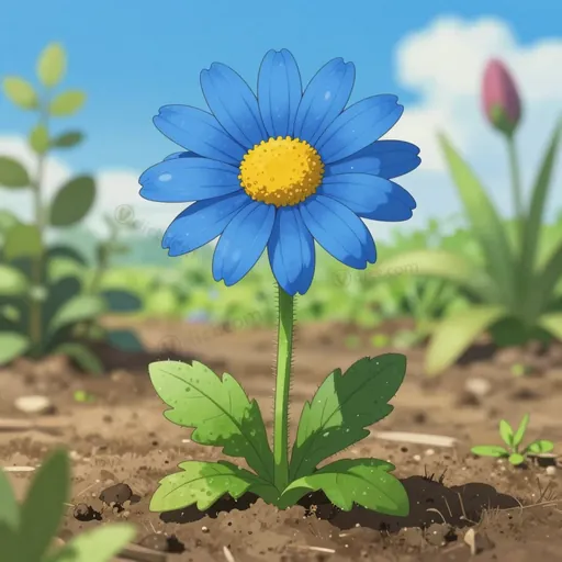 blue daisy