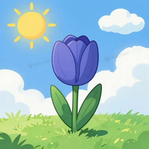 blue tulip