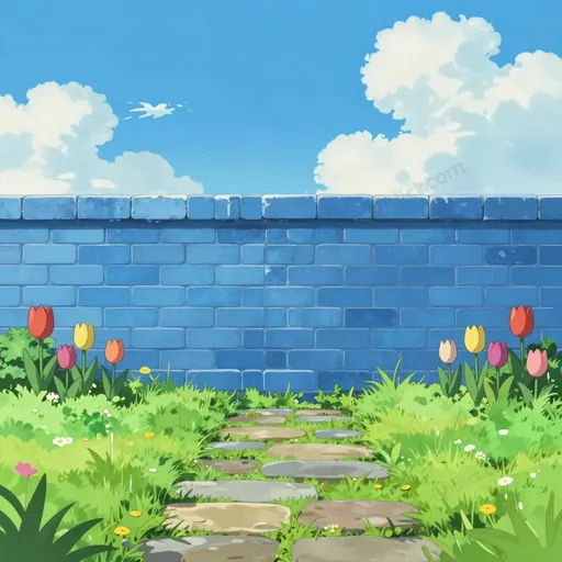 blue wall