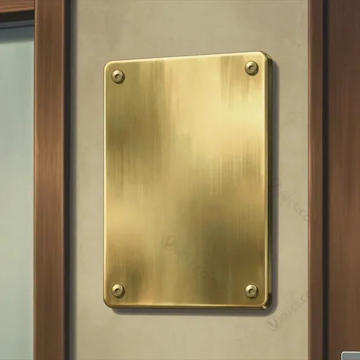 brass plate