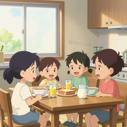 breakfast table
