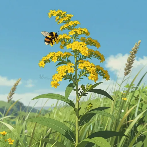 broad leaved goldenrod