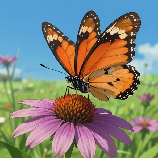 brush-footed butterfly
