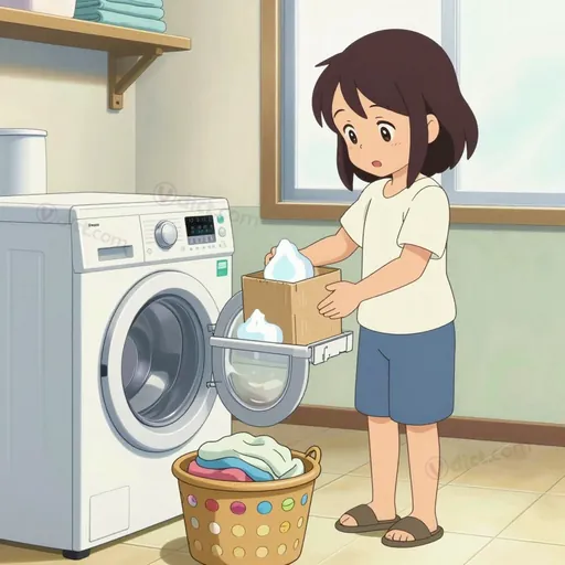 built-soap powder