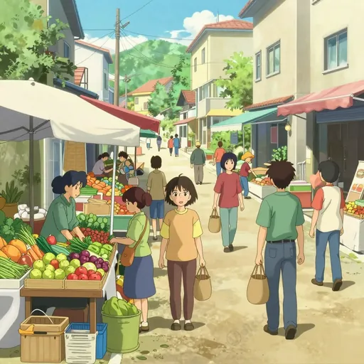bustling