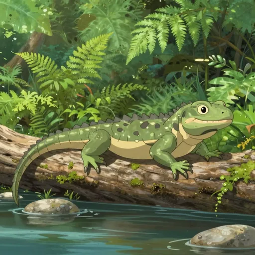 caiman lizard