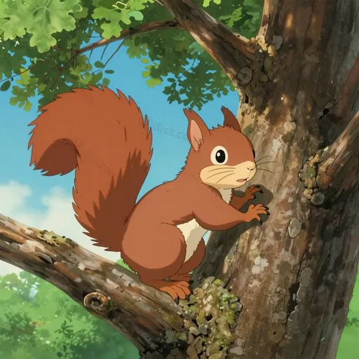 cat squirrel