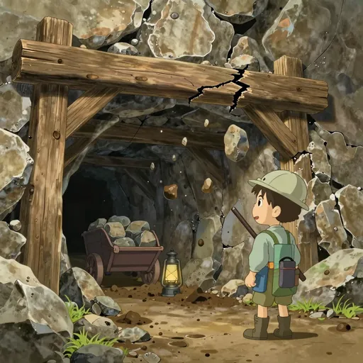 cave in
