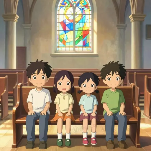 church bench