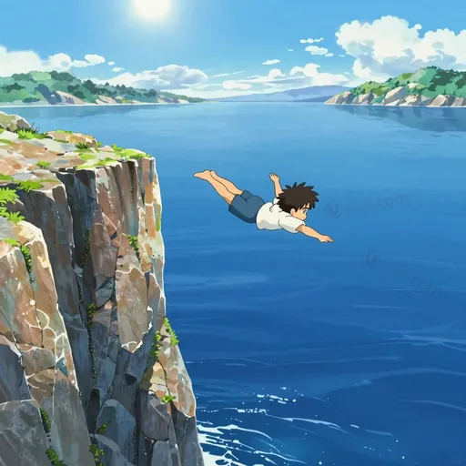 cliff diving