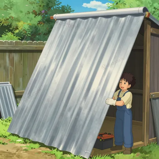 corrugated iron