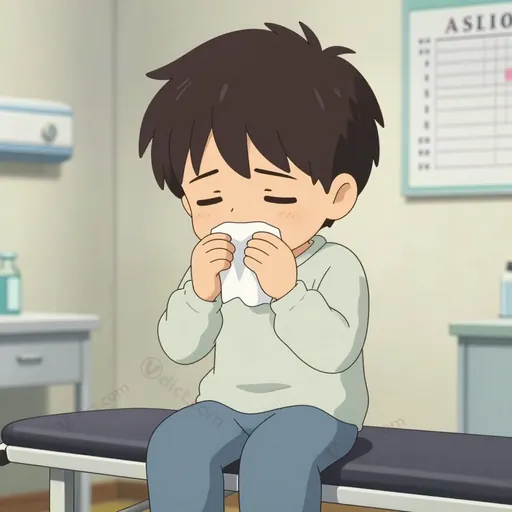 coughing up