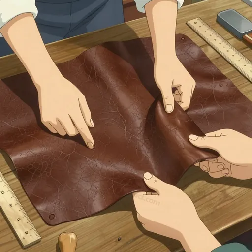 crushed leather
