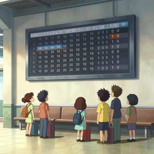 departure time