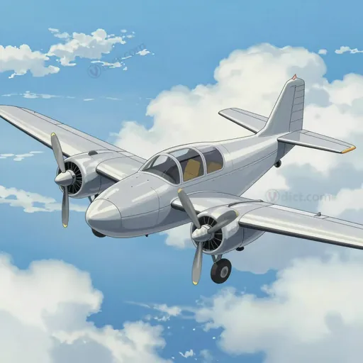 double-propeller plane
