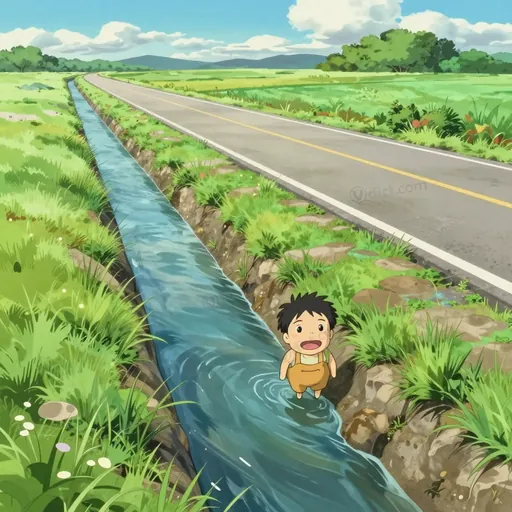 drainage ditch