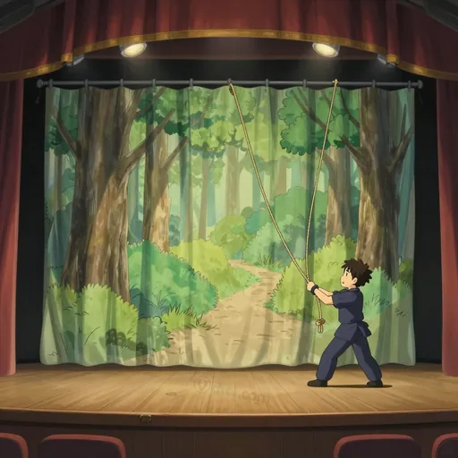 drop curtain