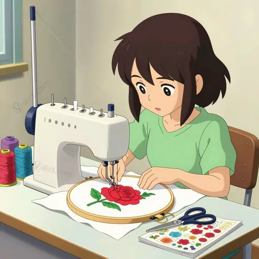 embroidering machine