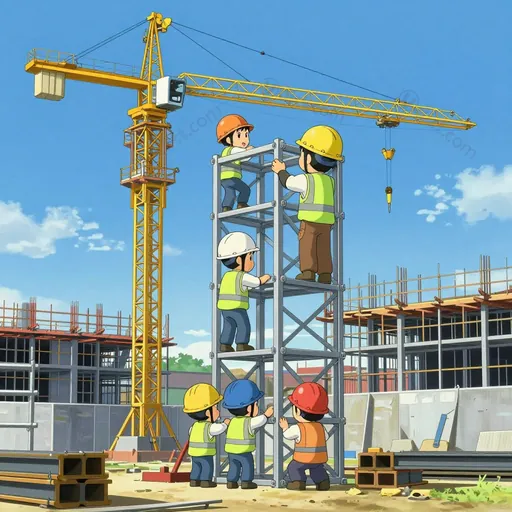 erecting