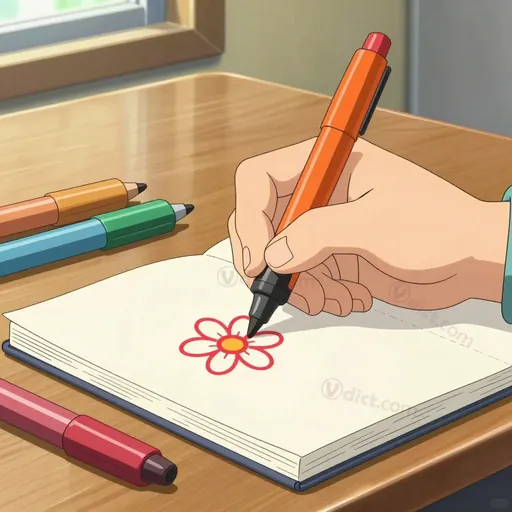 felt-tipped pen