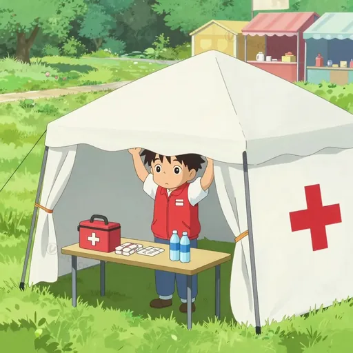 first-aid station