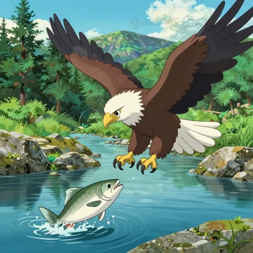 fishing eagle