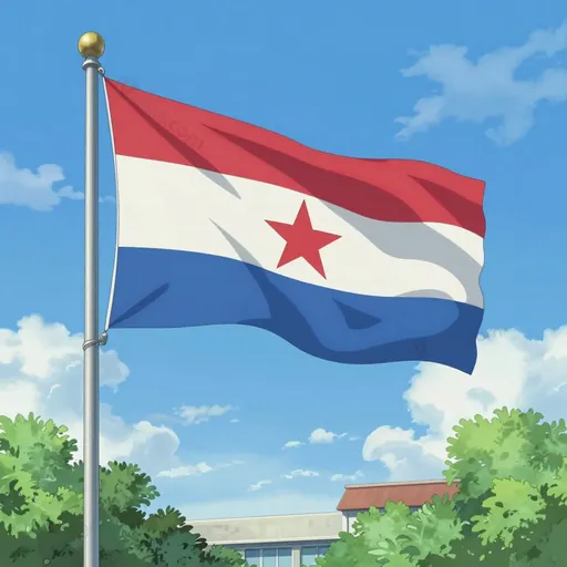 flag waving