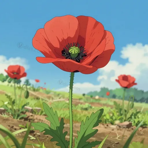 flaming poppy