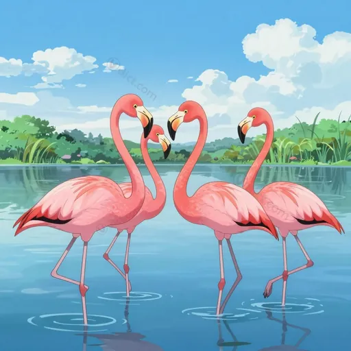 flamingoes