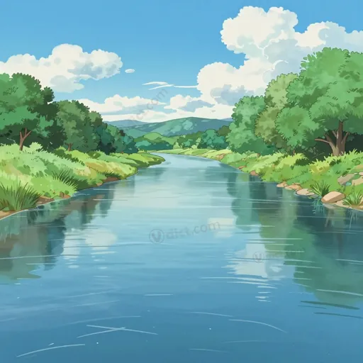 flowing