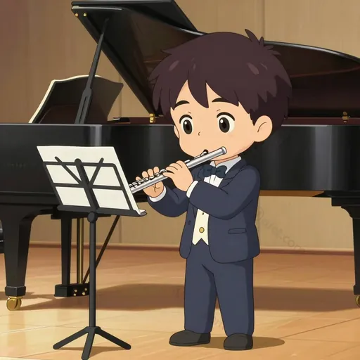 flute player