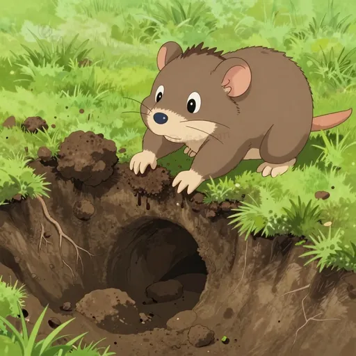 fossorial mammal