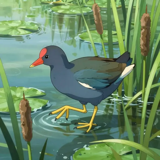gallinula chloropus cachinnans