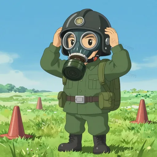 gas-helmet