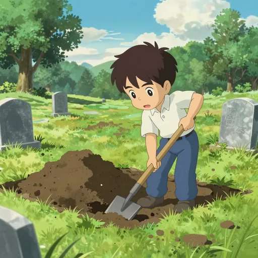 grave-digging