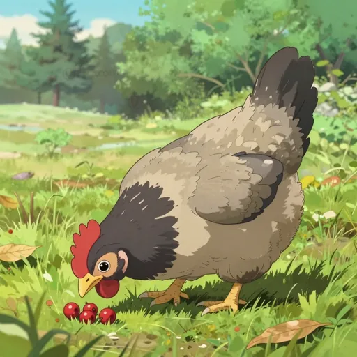 gray hen
