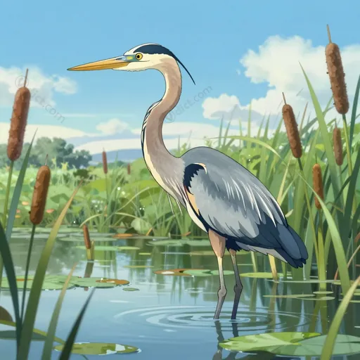 great blue heron